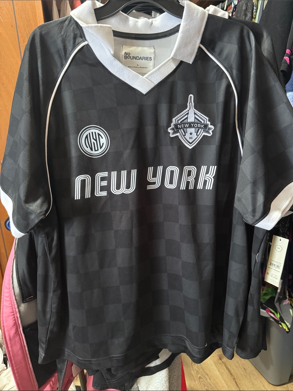 No Boundaries Black New York Soccer Jersey